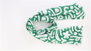 Uila Koton Şal Yeşil