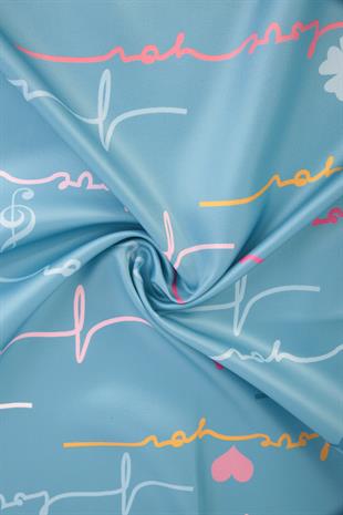 Valeria Twill Scarf Turquiose