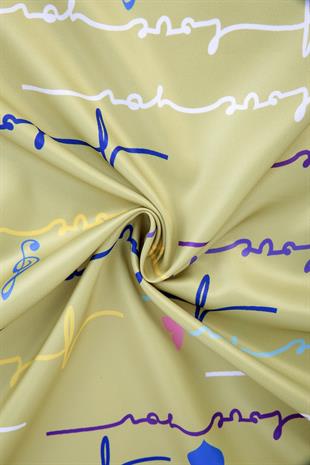 Valeria Twill Scarf Oil Greeni