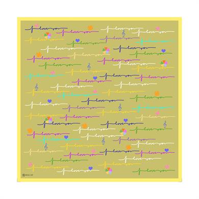 Valeria Twill Scarf Oil Greeni