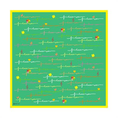 Valeria Twill Scarf Green