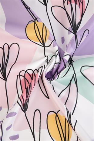 Viola Twill Scarf Purple