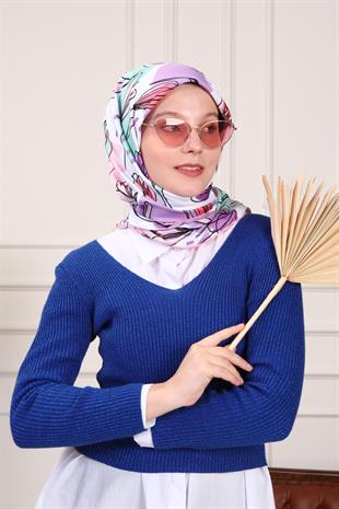 Viola Twill Scarf Pink