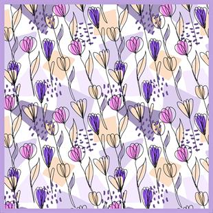 Viola Twill Scarf Pink