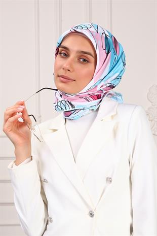 Viola Twill Scarf Turquiose