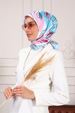 Viola Twill Scarf Turquiose