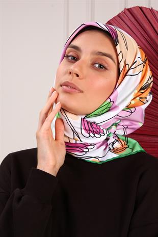 Viola Twill Scarf Green