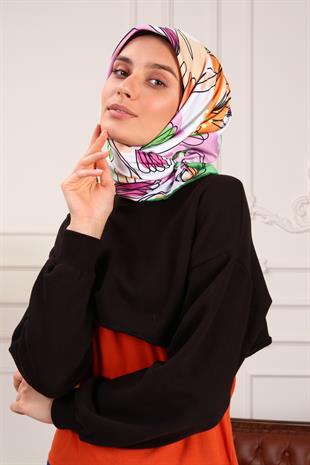 Viola Twill Scarf Green