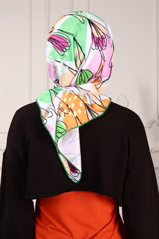 Viola Twill Scarf Green