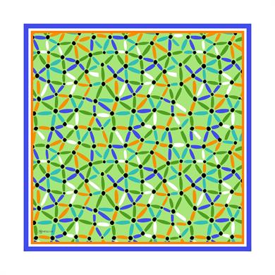 Vivi Twill Scarf Green