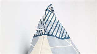 Yaprak Desenli Sarı Süet Yastık /Kırlent Kılıfı 48x48 cm