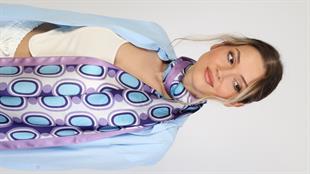 İpek Viskon Şal Mor