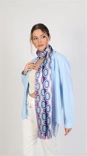 İpek Viskon Şal Mor