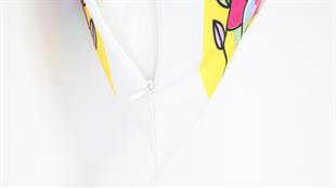 Yüz Desenli Pembe Süet Yastık /Kırlent Kılıfı 48x48 cm