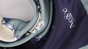 Zincir Desen İthal İpek Saten Eşarp