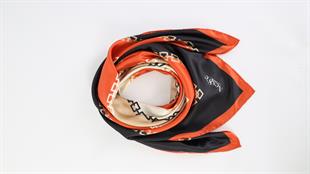 Zincir Desen İthal İpek Saten Eşarp