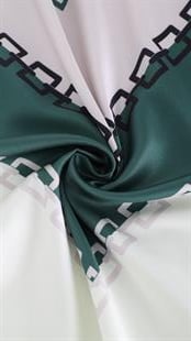 Zincir Desen İthal İpek Saten Eşarp