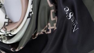 Zincir Desen İthal İpek Saten Eşarp