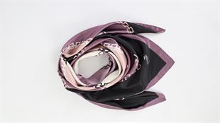 Zincir Desen İthal İpek Saten Eşarp