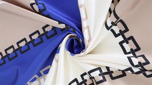 Zincir Desen İthal İpek Saten Eşarp