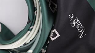 Zincir Desen İthal İpek Saten Eşarp