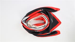 Zincir Desen İthal İpek Saten Eşarp