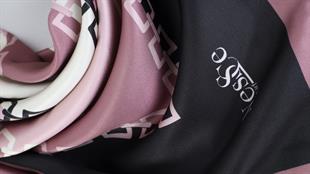 Zincir Desen İthal İpek Saten Eşarp