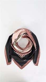 Zincir Desen İthal İpek Saten Eşarp