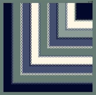 Zincir Desen İthal İpek Saten Eşarp