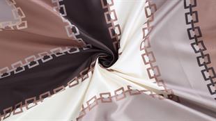 Zincir Desen İthal İpek Saten Eşarp