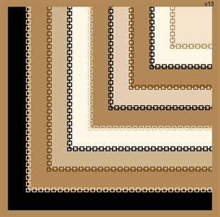 Zincir Desen İthal İpek Saten Eşarp