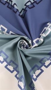 Zincir Desen İthal İpek Saten Eşarp