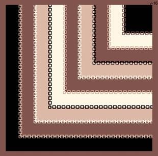 Zincir Desen İthal İpek Saten Eşarp