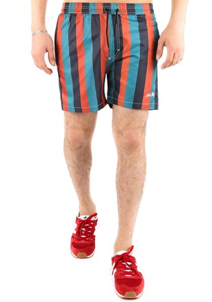 Madmext Striped Swim Wear Short 2365