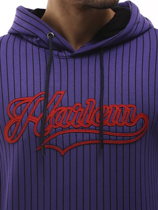 Kapşonlu Sweatshirt Mor 2825