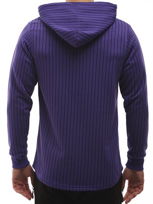 Kapşonlu Sweatshirt Mor 2825