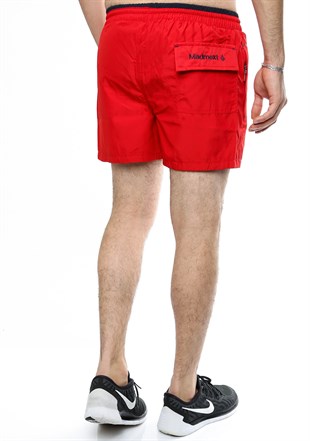 Madmext Düz Bordo Deniz Şortu 1959