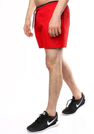 Madmext Düz Bordo Deniz Şortu 1959