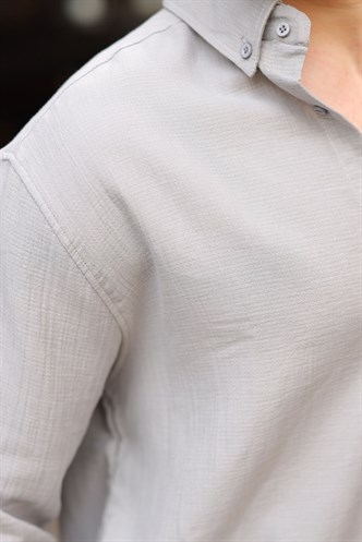 Boyalı Gri Gömlek Pantolon Erkek İkili Takım E7322