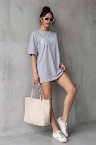 Blue Printed Shorts Outfit MG1543 