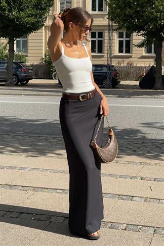 Beyaz Fitilli Görünümlü Askılı Basic Atlet MG2236