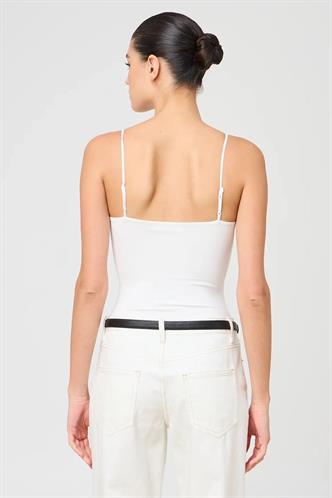 Beyaz  Ayarlanabilir Askılı Kadın Atlet MG2527