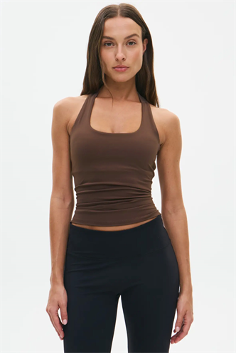 Acı Kahverengi Halter Yaka Kadın Atlet MG2680