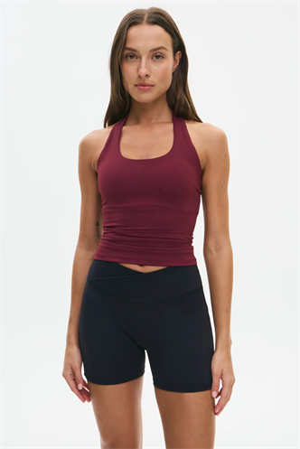 Bordo Halter Yaka Kadın Atlet MG2680