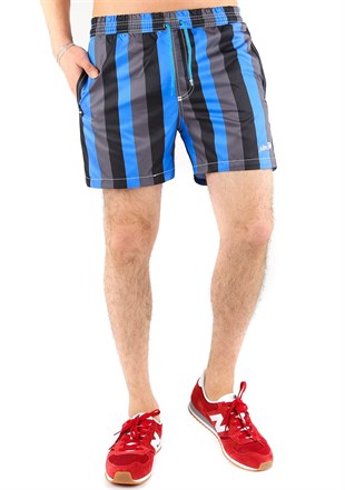 Madmext Striped Swim Wear Short 2365