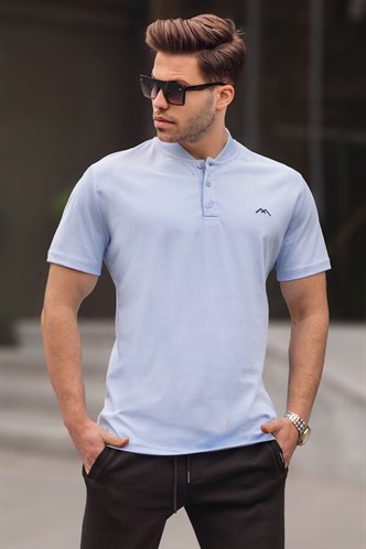 Bebe Mavisi Hakim Yaka Erkek Tişört 6067