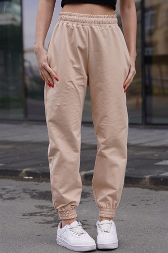 Bej Comfort Fit Basic Eşofman Altı MG1635