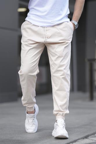 Bej Relaxed Jogger Pantolon 6853