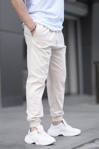 Bej Relaxed Jogger Pantolon 6853