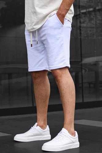 Beyaz Basic Erkek Şort 6505